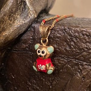 18K Gold Teddy Bear